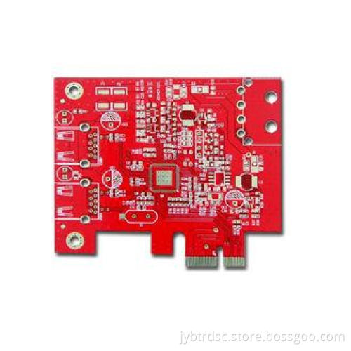 Four layer Gold Finger PCB Board with Red Solder Mask , Pro